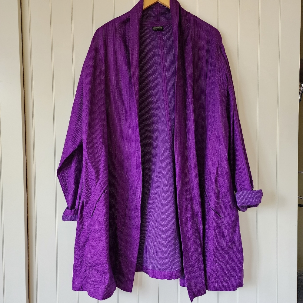 NEERU KUMAR Silk Kantha Jacket~L